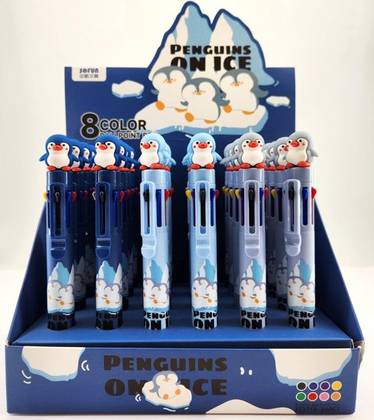 Mini Pen Series 8-Color Figure Ballpoint Pen (3 Assorted Models) PDQ