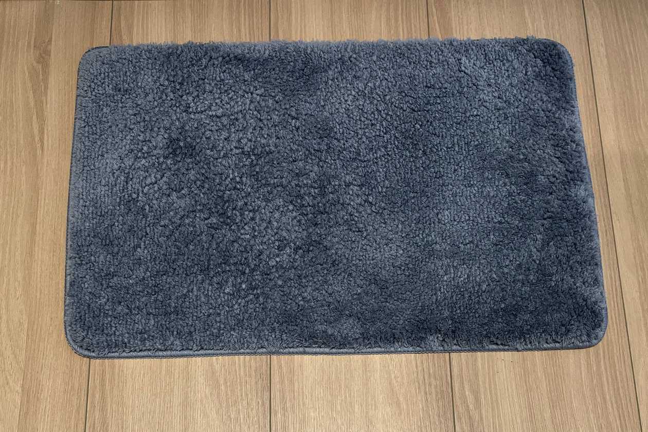 Solid Color Plush Floor Mat(Gray)