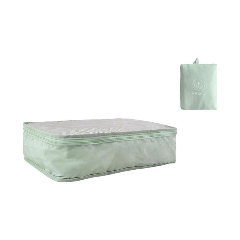 Miniso Go Series Foldable Clothes Storage Bag (M)(Green)