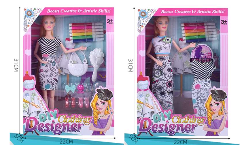 11.5in. DIY Graffiti Doll Toy