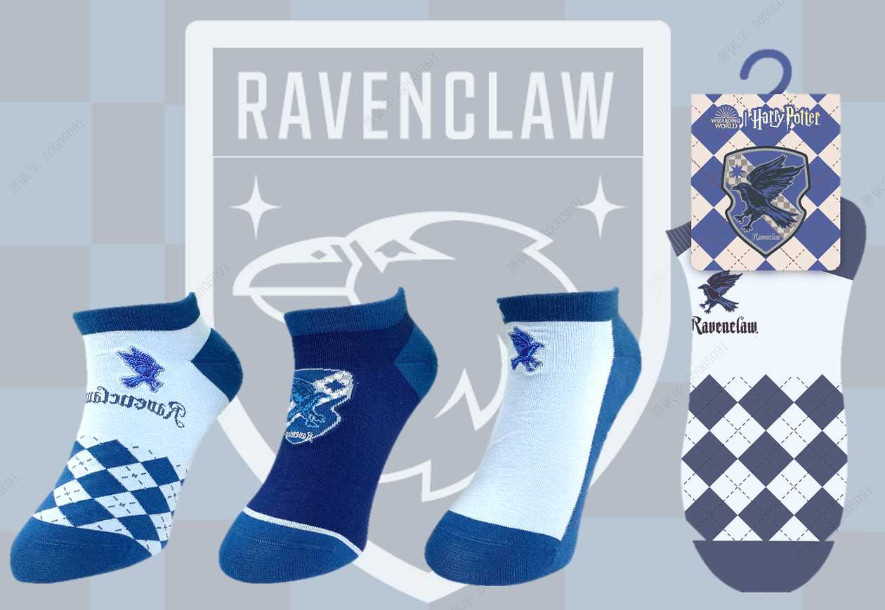 Harry Potter Ankle Socks 3 Pairs(Ravenclaw)