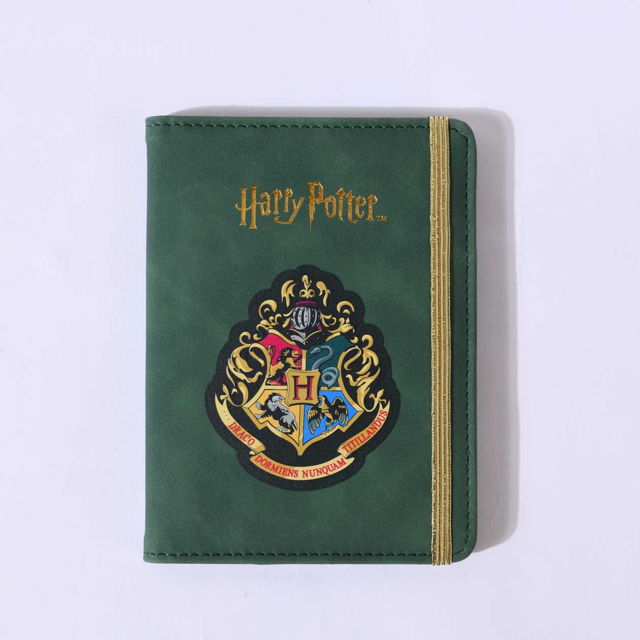 Harry Potter Collection Passport Holder with Elastic Band(Green)