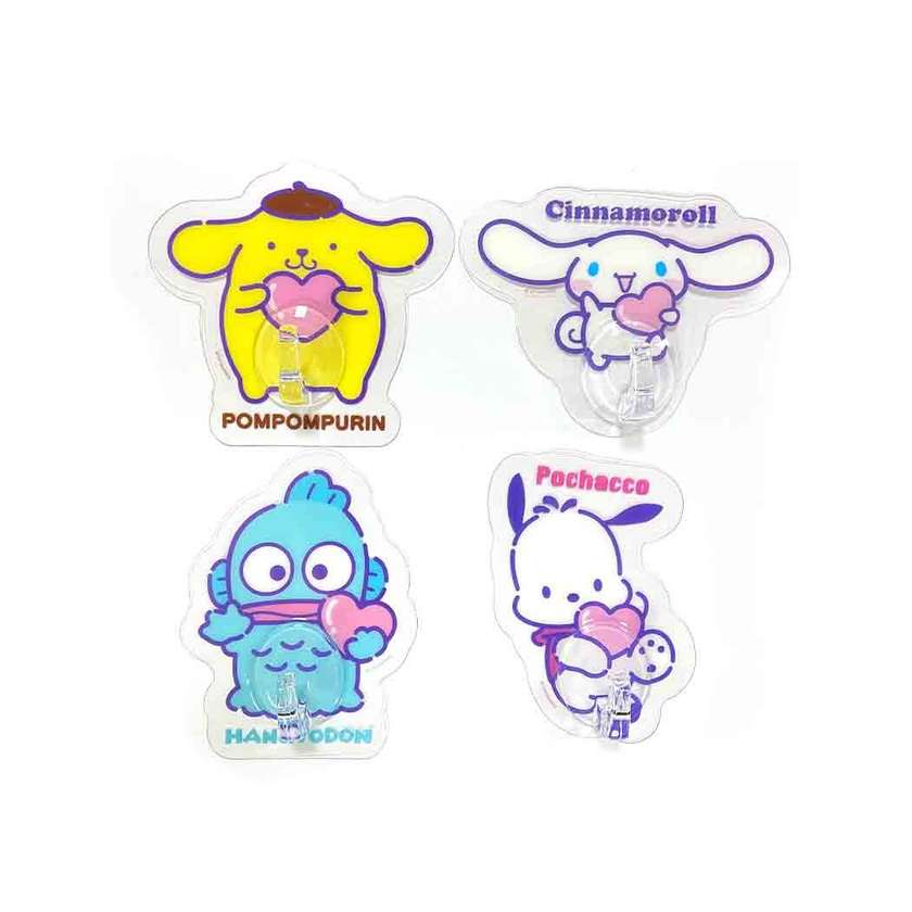 Sanrio characters Traceless Hooks (Model B, 4 pcs)