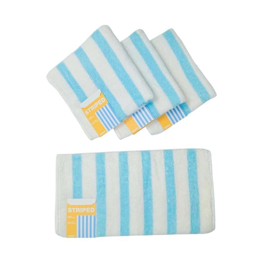 Stripe Series Towel (Blue)