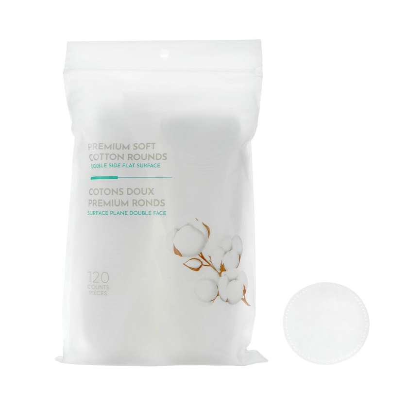 Premium Soft Cotton Rounds (120 Count)