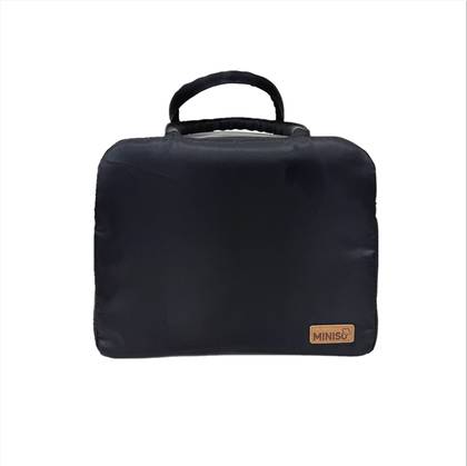 Solid Color Lightweight Large Capacity Lunch Bag(Black)