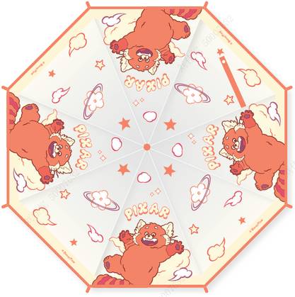 Disney Pixar Collection Transparent Long Handle Umbrella (Meilin)