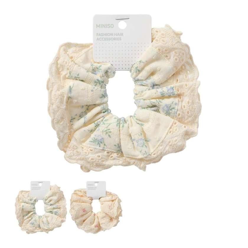 Fashion Series Floral Lace Hair Scrunchie (1 pc)