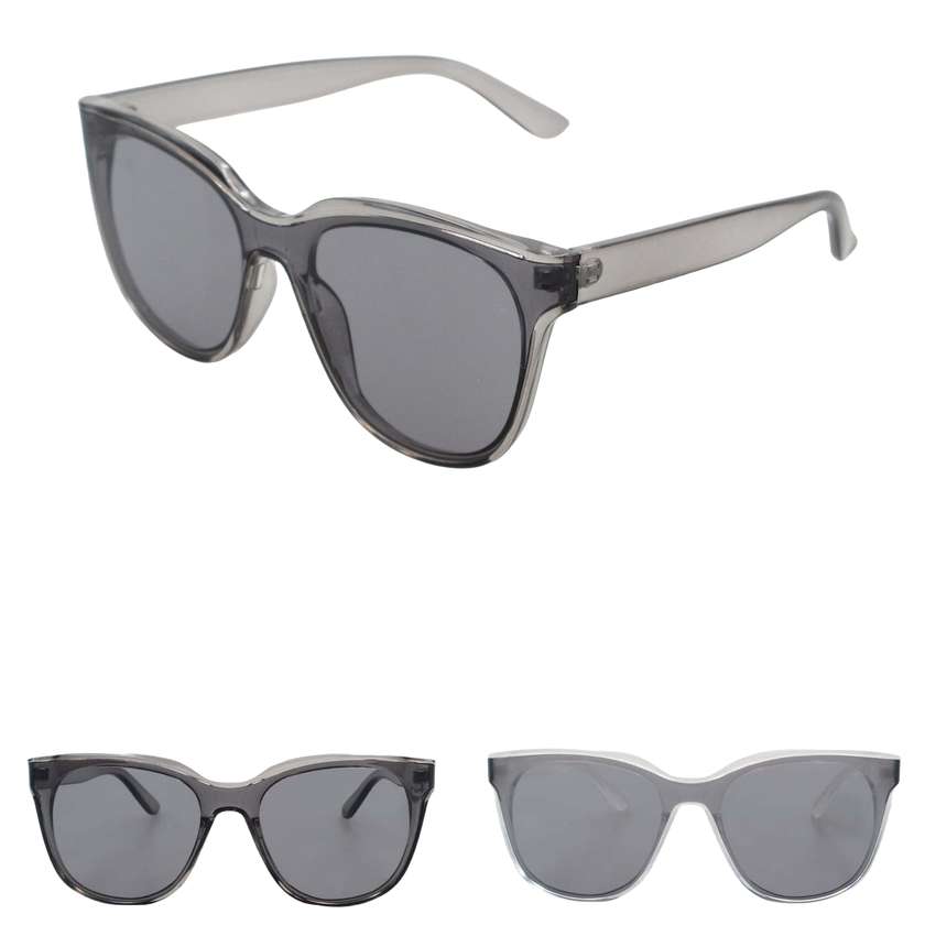 G-045 Curved Lenses Large Frame Sunglasses