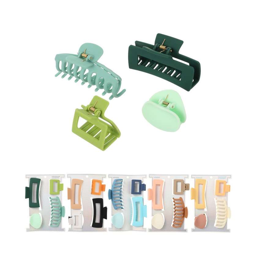 Basic Series Hair Claw Clips (4 pcs)