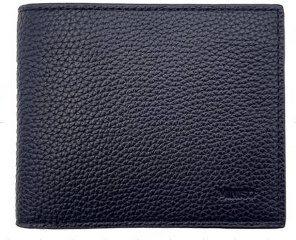 Litchi Pattern Bi-Fold Mens Wallet(Black)