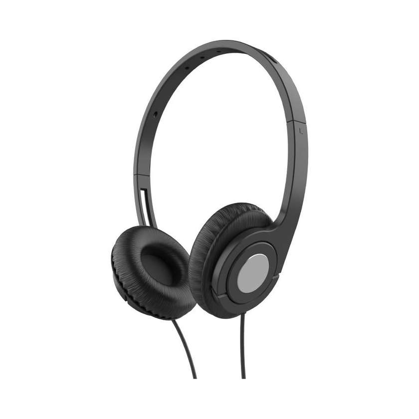 Macaron Series Wired Headphones Model: 12L18( Black)