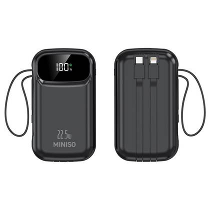 20000 mAH Fast Charging 22.5W Power Bank with Cable Model: X-210(Black)