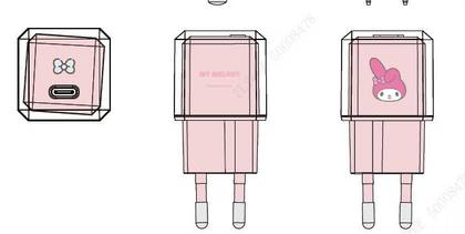 Sanrio characters PD 20W Type-C Charger (VDE Plug) (My Melody)Model: TM-20W