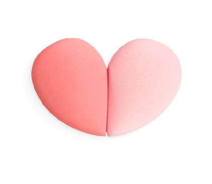 Peach Pink Series Slanted Makeup Sponges (2 pcs)