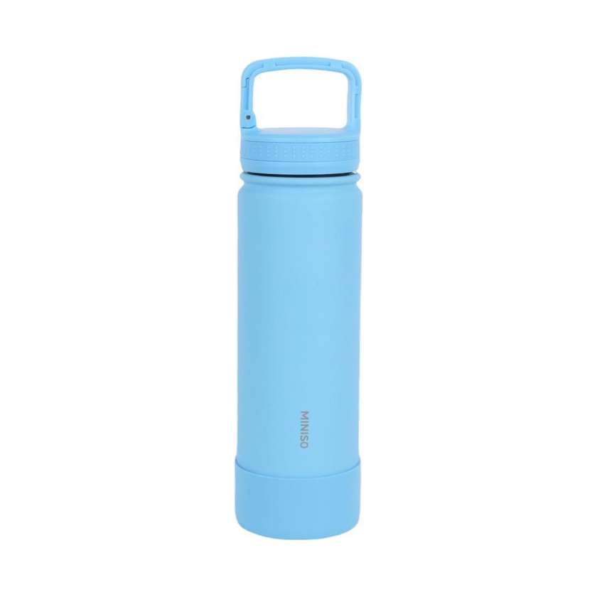 Dopamine Color Series Stainless Steel Insulated Bottle with Handle 700mL(Dark Blue)