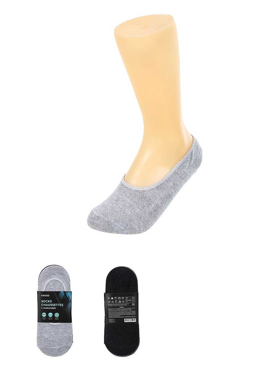 Mens No-show Socks（5pairs）(Fancy Yarns)
