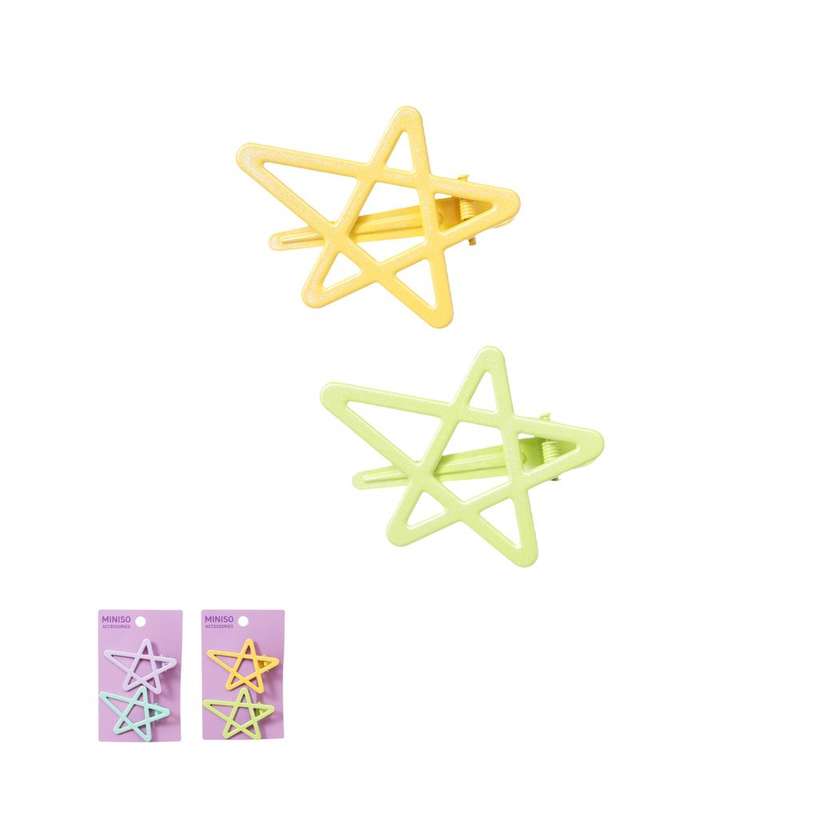 5.5cm Five-Pointed Star Hair Clips (2 pcs)