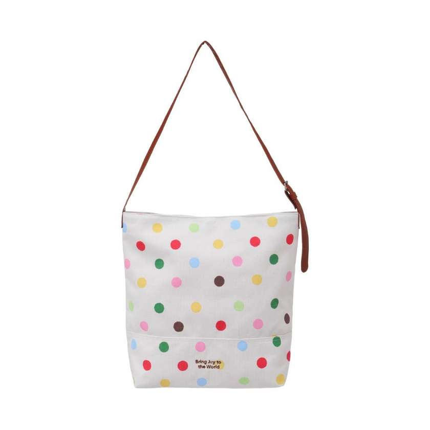 Colorful Heart Shoulder Tote Bag(Polka Dots)