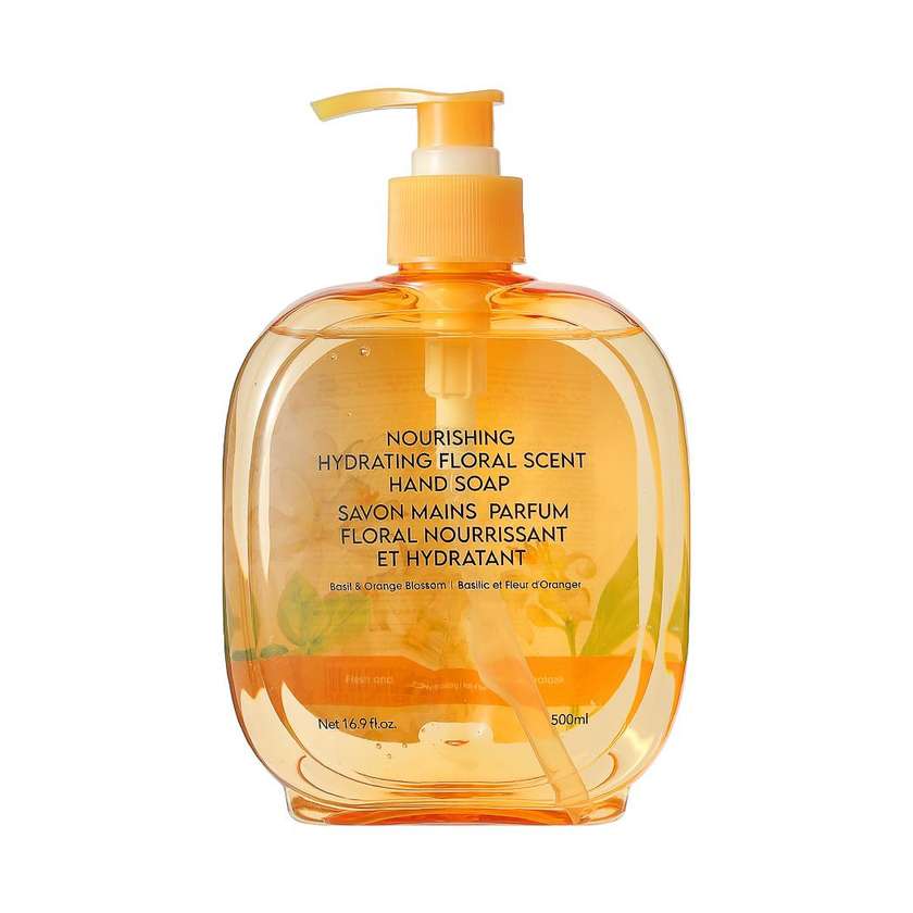 Nourishing Hydrating Floral Scent Hand Soap(Basil & Orange Blossom)