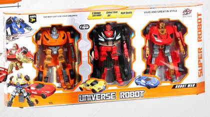 2-in-1 Racing Transforming Mecha (3 Pcs)(B)