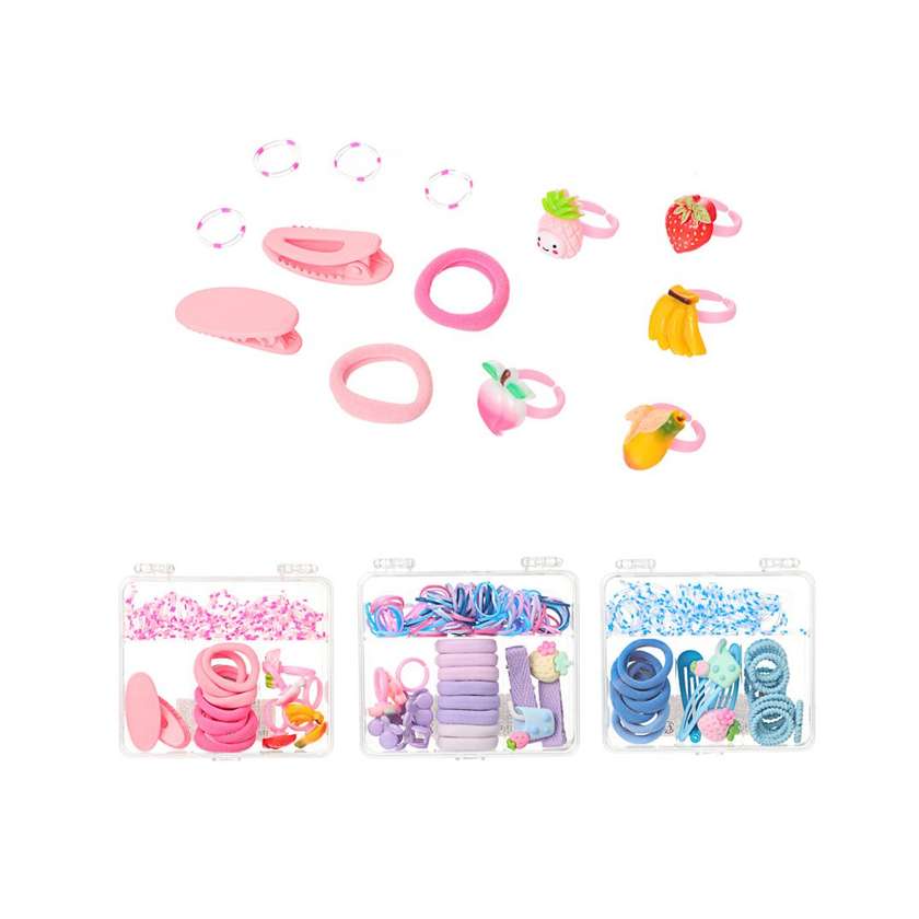 Basic Series Colored Hair Accessories Kit (125 pcs)