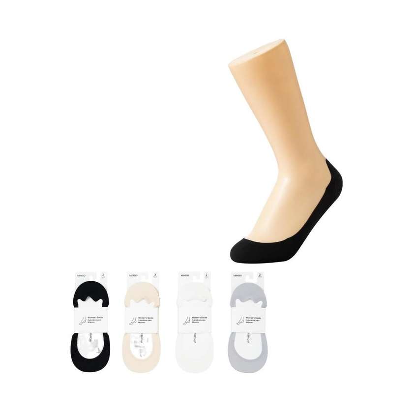 Womens No-Show Socks (2 Pairs)