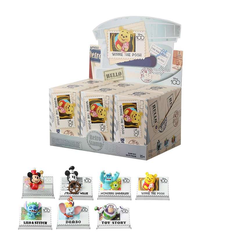 Disney Retro Stamp Collection Surprise Box Figure