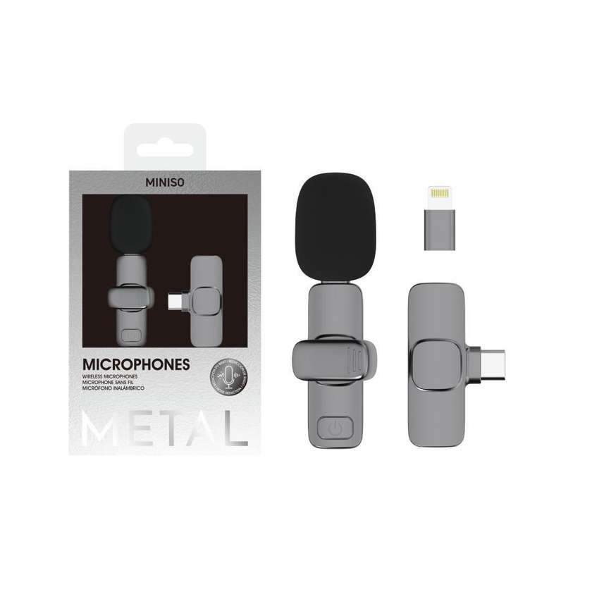 Mini Wireless Microphone for Phones Model: SW-MCW03(Dark Gray)