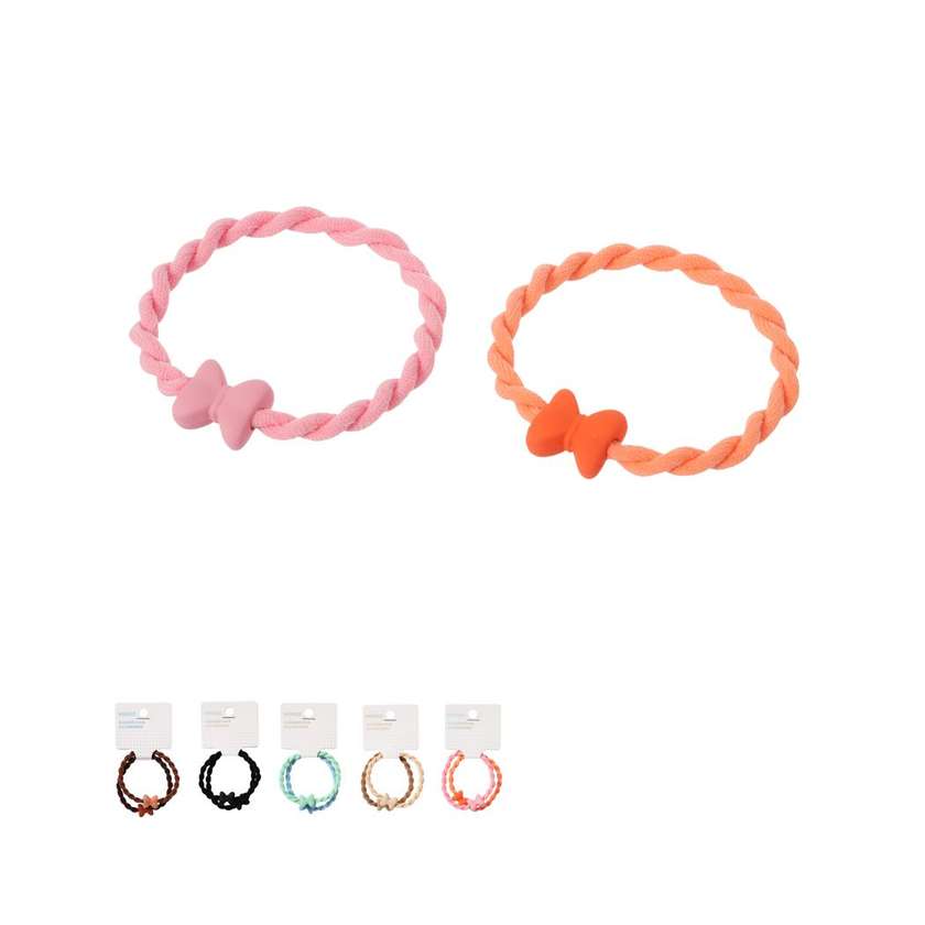 Bowknot Hair Ties (2 pcs)