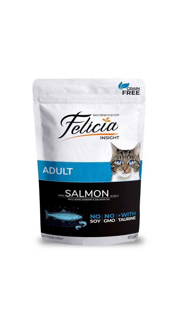 Felicia Adult Grain FREE Salmon Pouch, 85g