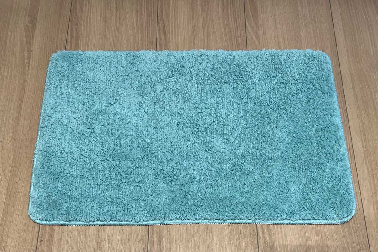 Solid Color Plush Floor Mat(Blue)