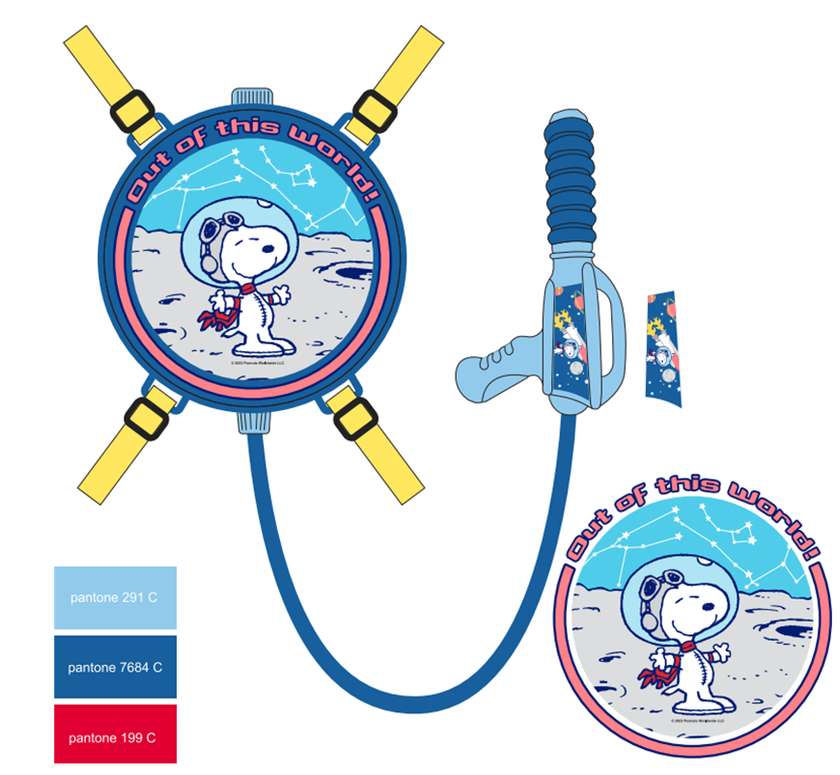 Snoopy the Little Space Explorer Collection Water Gun Backpack (PDQ)