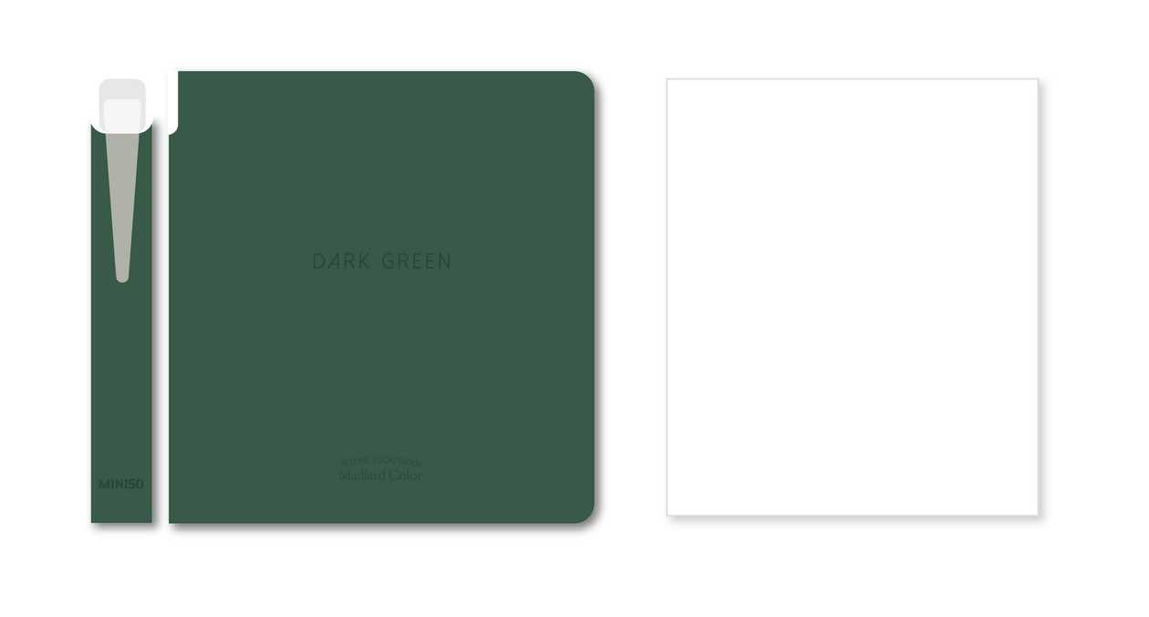 Minimalism Retro Collection Pen Holder Book (96 Sheets) (Blackish Green) (with 0.5mm Black Gel Pen)