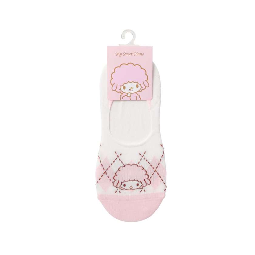 Sanrio characters Checkered No-Show Socks (1 Pair)(My Sweet Piano)