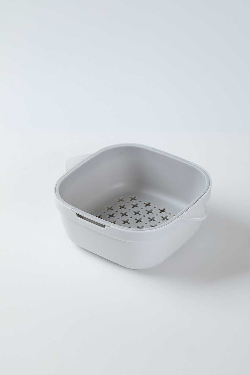 Graceful Series Double Layer Colander (Small)(Gray)