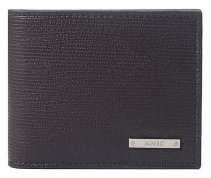 Luxury Style Embossed Logo Mens Wallet(Dark Brown)