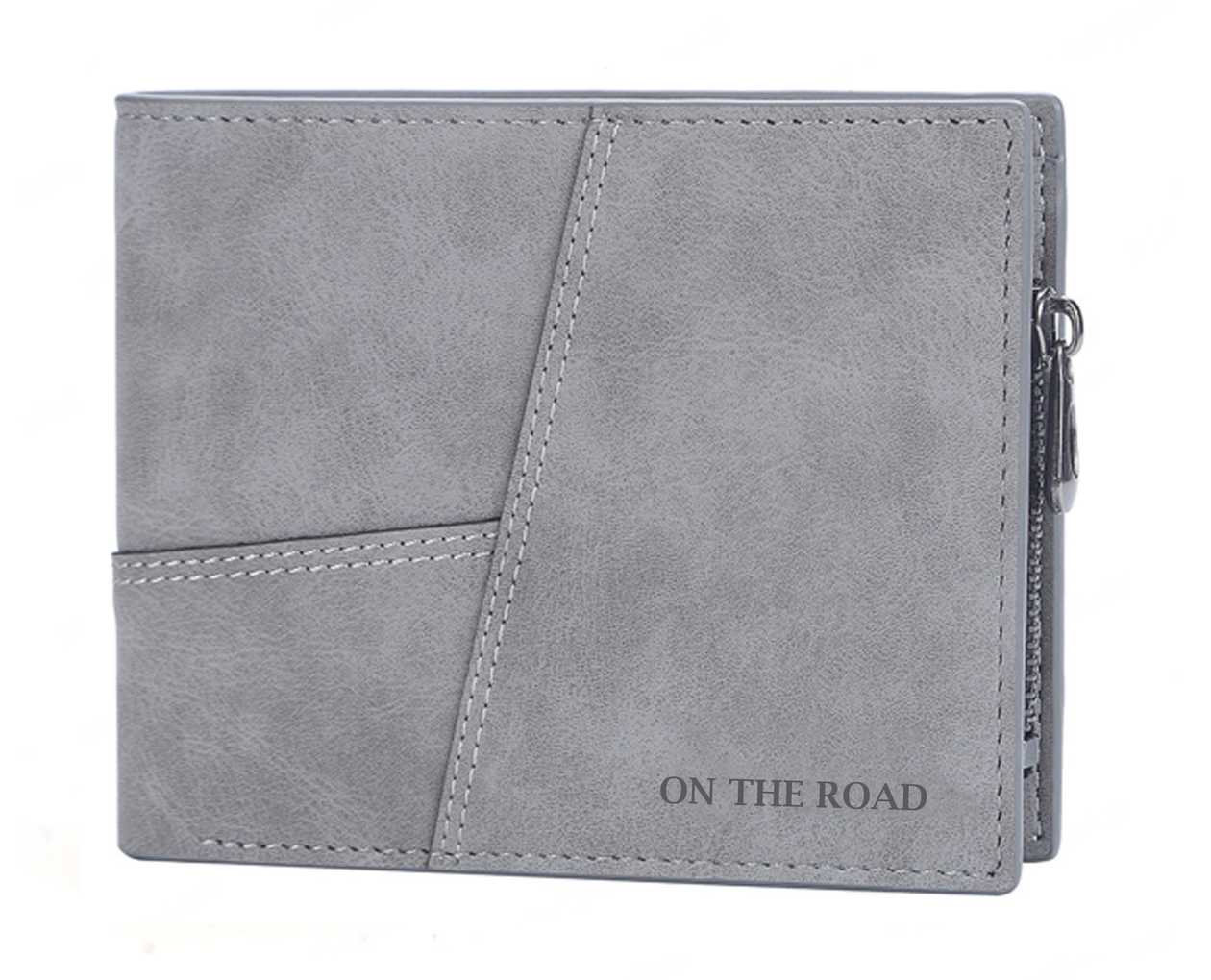 Multifunctional Horizontal Mens Wallet (Gray)