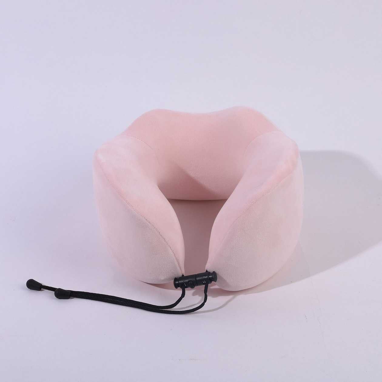 Business Series Adjustable Memory Foam Neck Pillow(Pink)