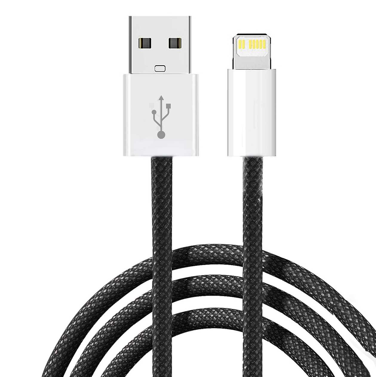 Master Series Braided 8-PIN Charging Cable (Black)