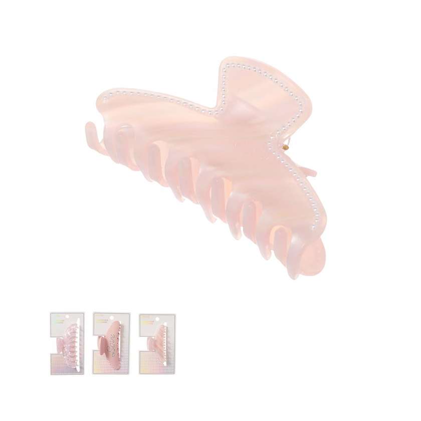 Pink Garden Shiny Hair Claw Clip