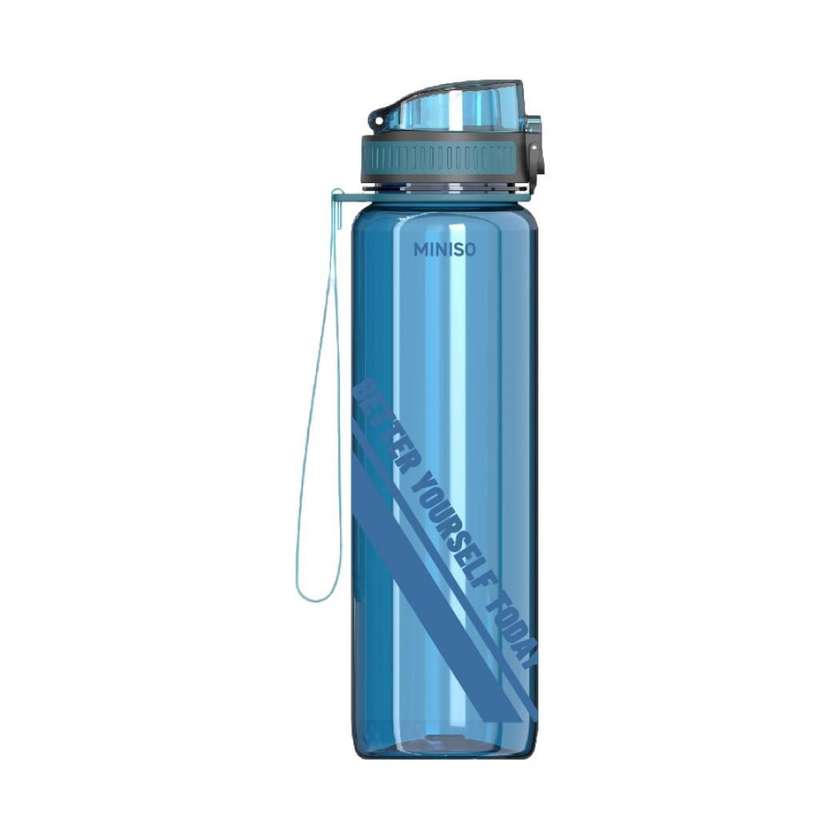 Sports TRITAN Cup Series with Tea Filter and Strap Plastic Bottle 1000mL(Blue)
