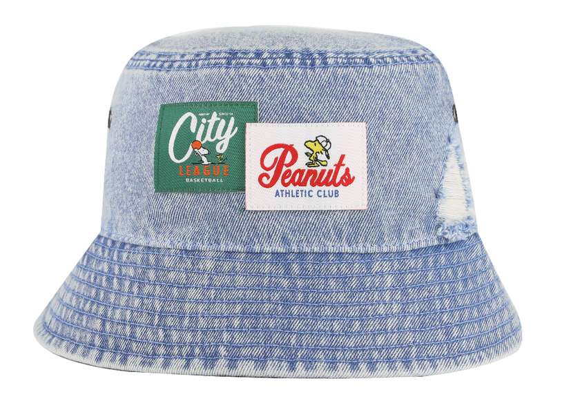 Snoopy Collection Denim Bucket Hat(Light Blue)