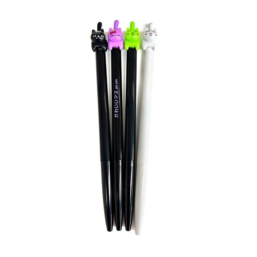 Bouncing Cat Tail - Retractable Gel Pen (4 Assorted Models)