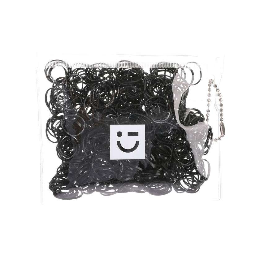 Disposable & Durable Small Rubber Bands (Black, 500pcs)