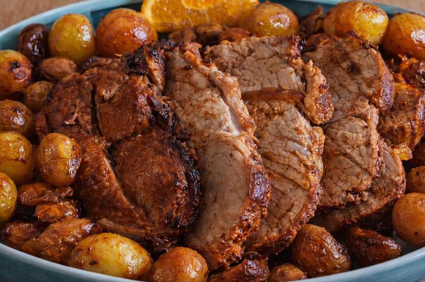 Grilled Pork Tenderloin with Chestnuts Full Portion