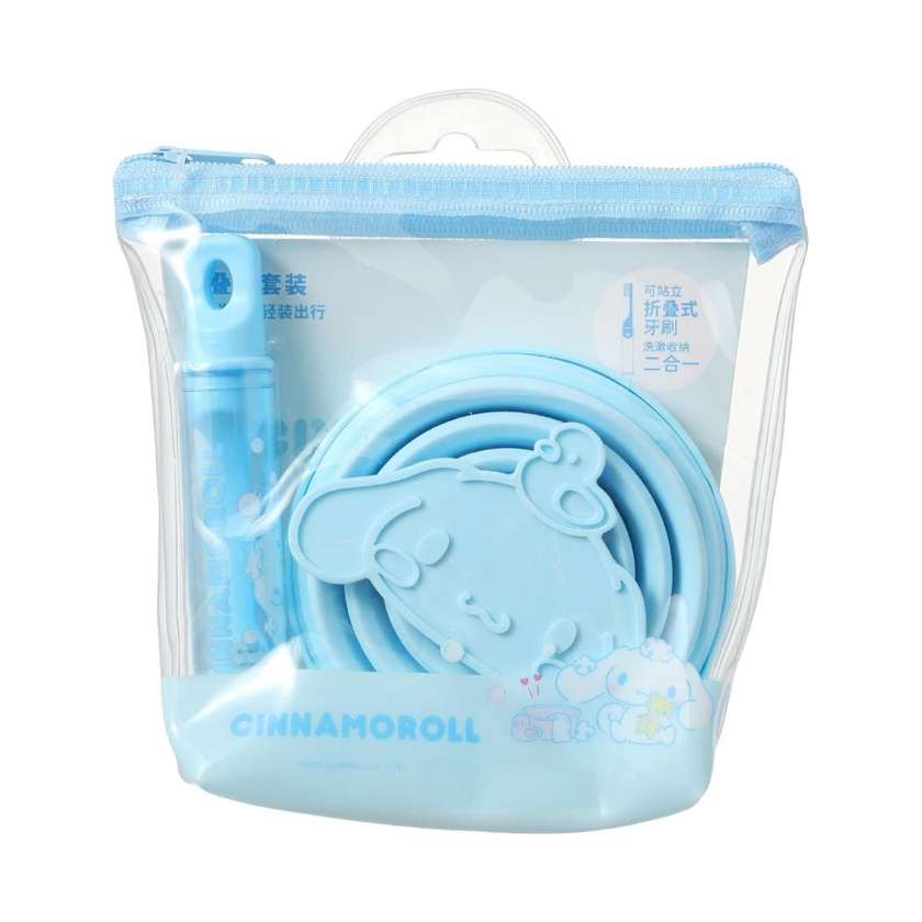 Cinnamoroll Foldable Toothbrush & Bathroom Cup