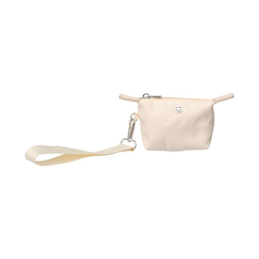 Dumpling Coin Purse with Strap (Beige)