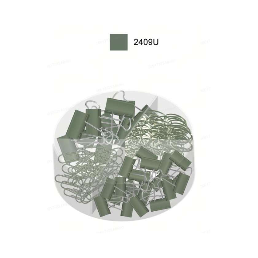 Minimalism Retro Collection Office Mini Stationery Set (Blackish Green)