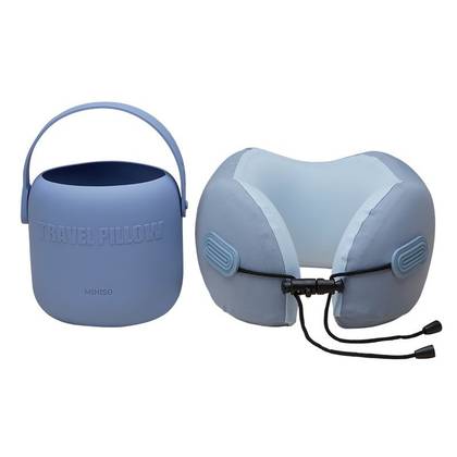 Portable Foldable Neck Pillow(Blue)